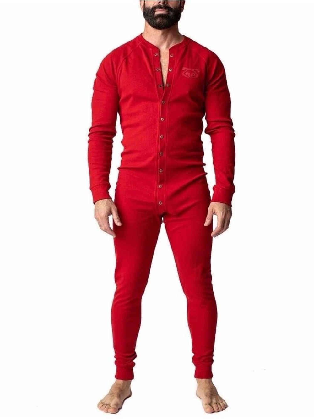 Nasty Pig Thermal Union Suit, Red, Long Sleeve, Snaps